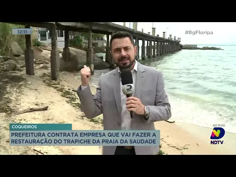 Prefeitura de Florianópolis contrata empresa para fazer restauração do trapiche da Praia da Saudade