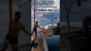 How we live #boatlife                    #shorts #sailing