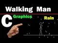 Graphics Program Of Man Walking In Rain In C Great Things Happen