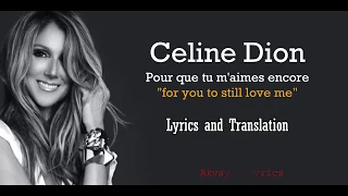 c line dion pour que tu maimes encore lyrics and translation 