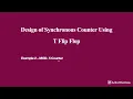 MOD 5 Synchronous Counter MOD 5 Counter Using T Flip Flop