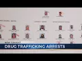 Dozens arrested on drug trafficking charges in Mansfield