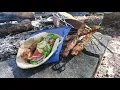 Easy Camp Meals Greek inspired shish kebab Sandwich Gyro