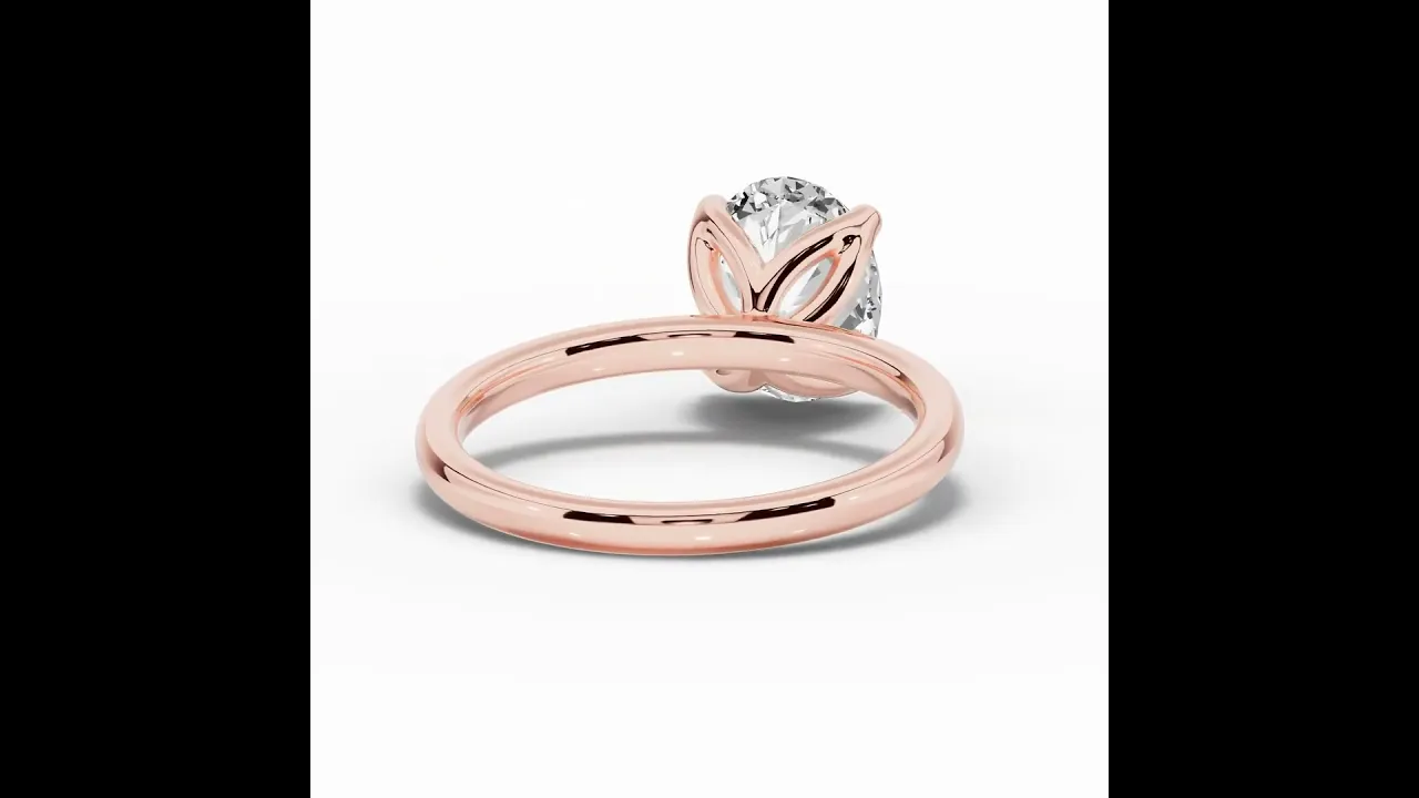Oval Lustre Solitaire