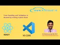 010 - Form Handling and Validation in React JS by creating Custom Hook