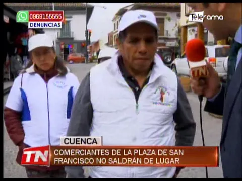 Comerciantes de la plaza San Francisco no saldrán del lugar