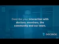 Describe your interaction with doctors members the community our team with Dr Josh Lumbley MD
