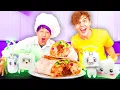 LANKYBOX Tries COOKING COMPETITION JUSTIN vs ADAM vs FOXY vs BOXY vs ROCKY vs GHOSTY MUKBANG