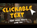 How to detect click on text Unity 6 TextMesh Pro and the link tag