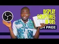 How To Display Bible Verse Scriptures for Livestream on OBS For FREE