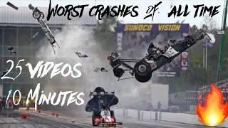 Download 25 WORST NHRA Crashes in 10 Minutes MP3