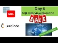 Day 6 SQL Interview Questions SQL Joins Product Sales Analysis LeetCode Problem
