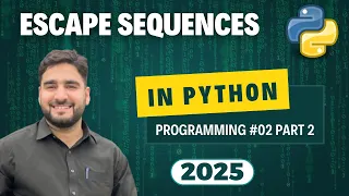 Python Full Course Escape Sequences Lecture Part 2