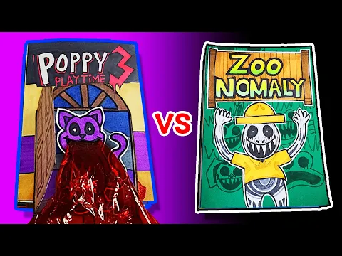 Download MP3 That's not my neighbor👽 vs Poppy Playtime Chapter 3😈 (Game Book Battle, Horror Game, Paper Play)