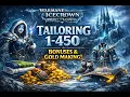 WotLK Warmane Icecrown - How to level Tailoring 1 to 450 x3 Bonuses and Gold Making