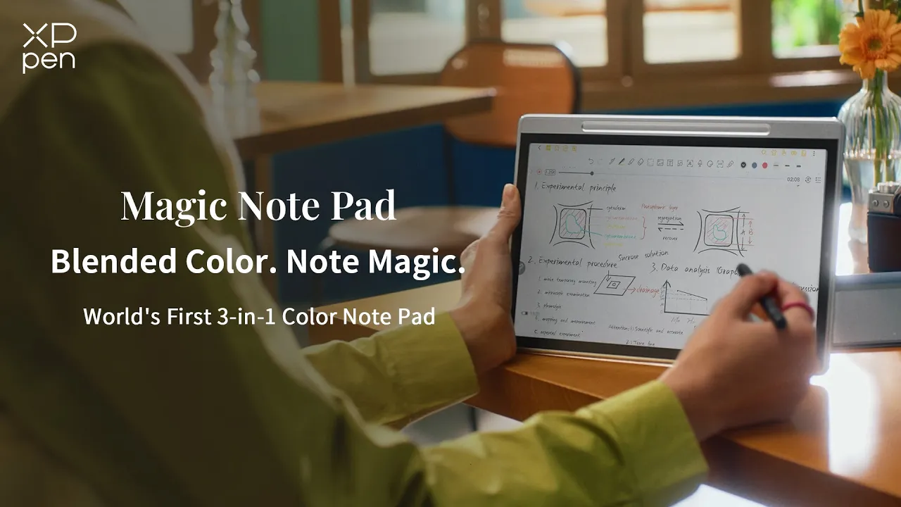 XPPen — XPPen Magic Note Pad — Blended Color. Note Magic. (YouTube video ad)