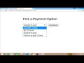 How to Create Drop Down Menu List with Submit Button in Html