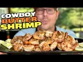 Easy COWBOY BUTTER Shrimp on the Blackstone Griddle - SO GOOD