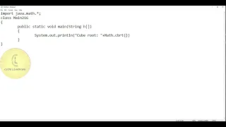 Java Math cbrt CodeLearning