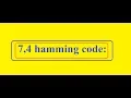 7 4 hamming code