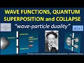 Wave-particle duality wave functions quantum superposition wave function collapse