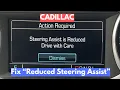 How To Fix Cadillac Reduced Steering Assist