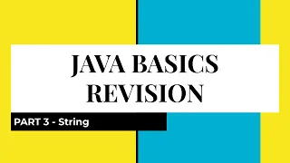 Part 3 - String in Java