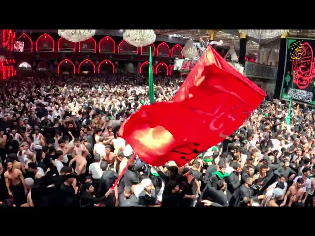 ⁣لاوحك دمك اقوى نزلة نجفية يوم الاربعين | الرادود هادي مريطي | موكب النجف الاشرف | المصور طاهر الفحام