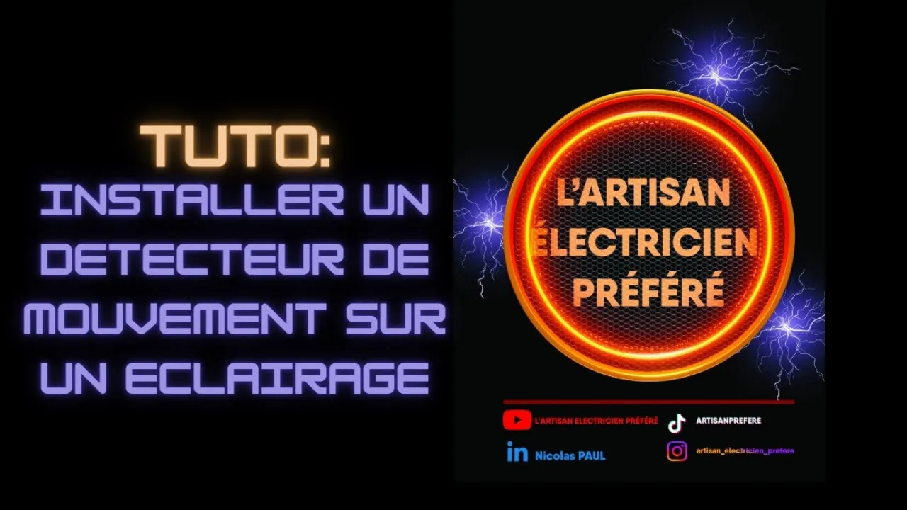 Installer un détecteur de mouvement sur un éclairage