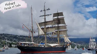 E124 – A Grand Welcome To Hobart With A Parade Of Sails, Tasmanian Wooden Boat Festival