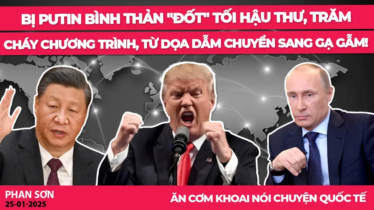 Outline Video Bị Putin bình thản "đốt" tối hậu thư, Trăm hết vẹo, từ dọa dẫm chuyển sang gạ gẫm!