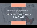 2 Opening the Canva Template Canva Step-by-Step Family History Book