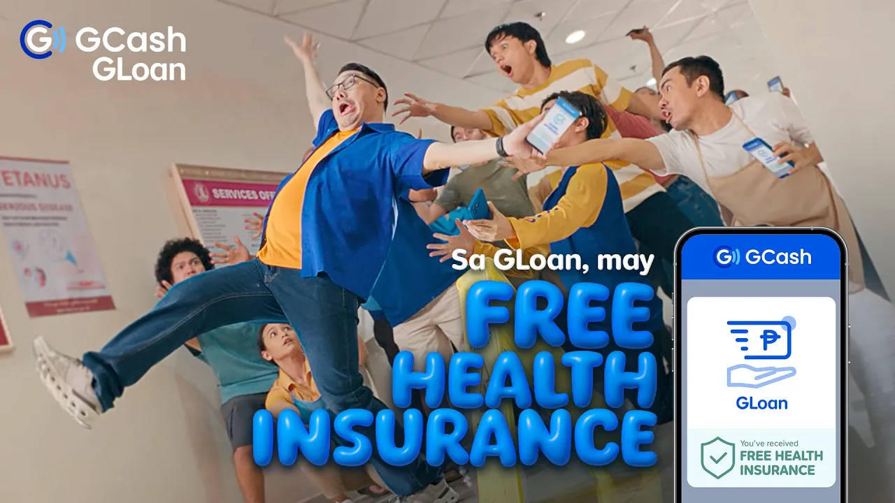 GCash — GCash GLOAN — Free Health Insurance and Hospitalization Allowance (YouTube video ad)