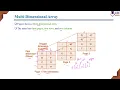 Multi-Dimensional Array Representation Three-Dimensional L 17 Data Structures Applications