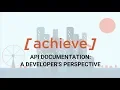 API Documentation A Developer s Point of View