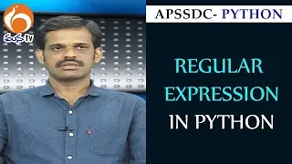 Regular Expression Python Training Program APSSDC MANA TV