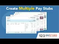 Create Multiple Pay Stubs for the Missed Pay Periods at Once 123PayStubs
