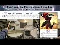 Sunflower - Post Malone Swae Lee Drum Tutorial With Transcription