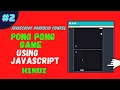 Ping pong game javascript javascript portfolio course