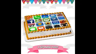 Ilustracion de torta de topper de aplicaciones de www abirt ayplace com