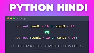 45 Master Operator Precedence in Python Python Tutorial for Beginners in Hindi 2026