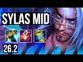 SYLAS vs MALZAHAR MID Perfect KDA 6 EUW Master 26 2