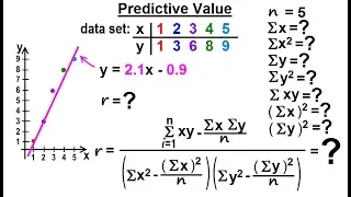 Statistics Ch 3 Bivariate Data 18 of 25 Predictive Value
