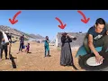 Download Lagu Nomadic life: tribal men baking bread and helping each other build a new home