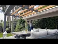 Hampshire Shade - retractable pergola cover using rope drive to open