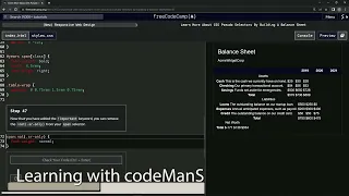 scrapped learn2code freeCodeCamp New Responsive Web Design - Building a Balance Sheet Step 47