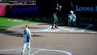 Oklahoma softball s Tia Milloy home run vs Marshall