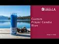 Blue Prayer Candle Custom Candles LA