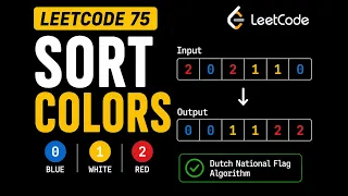 LeetCode 75 Sort Colors Explained Step by Step Dutch National Flag Algorithm in Python
