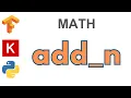 55 add - n TensorFlow Tutorial